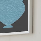 "Amphora (blue)" - Art Print in Silver Sky Blue by Elliot Stokes - Frame Close-up