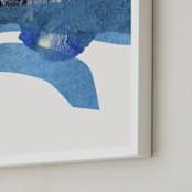 "sea spinning" - Art Print in Cobalt by Carrie Moradi - Frame Close-up