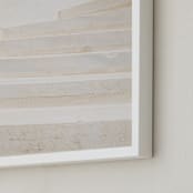 "Structural I" - Art Print in Stone by Jacquelyn Sloane Siklos - Frame Close-up