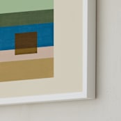 "Horizon" - Art Print in Moss by Baumbirdy - Frame Close-up