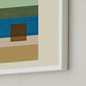 "Horizon" - Art Print in Moss by Baumbirdy - Frame Close-up