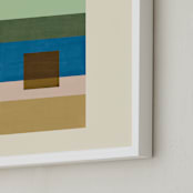 "Horizon" - Art Print in Moss by Baumbirdy - Frame Close-up