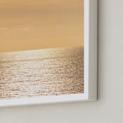 "The Golden Hour" - Art Print in Golden Yellow by Lisa Sundin - Frame Close-up