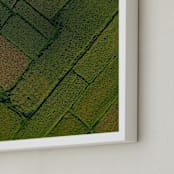 "Above the Paddy" - Art Print in Green by Alaric Yanos - Frame Close-up