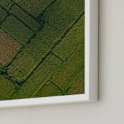 "Above the Paddy" - Art Print in Green by Alaric Yanos - Frame Close-up
