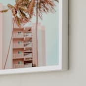 "Pastel Holidays" - Art Print in Peach Pearl by Rega - Frame Close-up