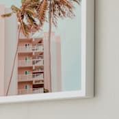 "Pastel Holidays" - Art Print in Peach Pearl by Rega - Frame Close-up