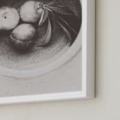 "Celebrating Nostalgia" - Art Print in Cafe Brown by M.E.Segantini - Frame Close-up