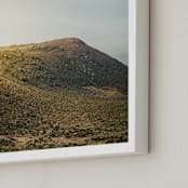 "Great Rift Valley II" - Art Print in Teal and Orange by David Michuki - Frame Close-up