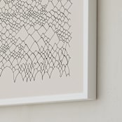 "Nature, you and me N.4 II" - Art Print in Ivory Black by Catilustre - Frame Close-up