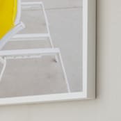 "Reset II" - Art Print in Sunshine Yellow by Irene Suchocki - Frame Close-up
