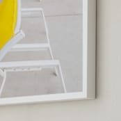 "Reset II" - Art Print in Sunshine Yellow by Irene Suchocki - Frame Close-up
