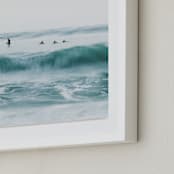 "Hermosa Blue I" - Art Print in water by Mike Sunu - Frame Close-up