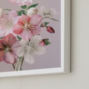 "Odette" - Art Print in Mauve by Ali Lanenga - Frame Close-up