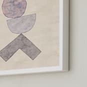 "Tipping Point" - Art Print in Muted Rose by Kara Kosaka - Frame Close-up