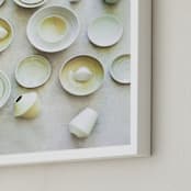 "KITCHEN CLAY" - Art Print in Sandstone by Jenni Kupelian - Frame Close-up