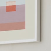 "Pastel Shade" - Art Print in Cloud by Baumbirdy - Frame Close-up