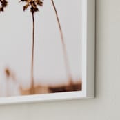 "Dreamscapes #4" - Art Print in Peach by Mike Sunu - Frame Close-up