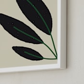"Moussonnerie II" - Art Print in Black by Alex Roda - Frame Close-up