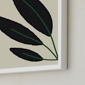 "Moussonnerie II" - Art Print in Black by Alex Roda - Frame Close-up