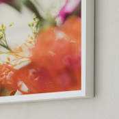 "Protea II" - Art Print in tangerine by Kamala Nahas - Frame Close-up