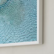 "sandbar" - Art Print in Seafoam Blue by Kaitlin Rebesco - Frame Close-up
