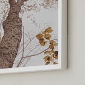 "Be Still I" - Art Print in Autumn by Robin Ott - Frame Close-up