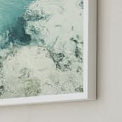"Blue Monday" - Art Print in Tulum Gulf Aqua by Studio Singhi - Frame Close-up