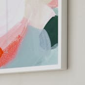 "Enliven" - Art Print in Tangerine by Melanie Severin - Frame Close-up