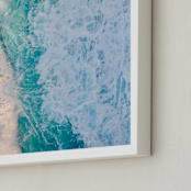 "Mystic Moments" - Art Print in Turquoise Green by Sea and Sky - Frame Close-up