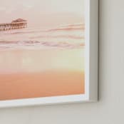 "Sweet Serenity" - Art Print in Dreamy Peach by Rega - Frame Close-up
