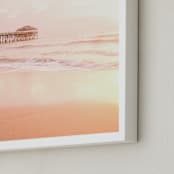 "Sweet Serenity" - Art Print in Dreamy Peach by Rega - Frame Close-up