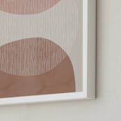 "Baked Earth Shapes" - Art Print in Baked Earth by Emanuela Carratoni - Frame Close-up