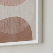 "Baked Earth Shapes" - Art Print in Baked Earth by Emanuela Carratoni - Frame Close-up