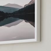 "Ruby Peaks" - Art Print in Forest by LindseyErin - Frame Close-up