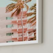 "Pastel Holidays" - Art Print in Peach Pearl by Rega - Frame Close-up