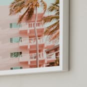 "Pastel Holidays" - Art Print in Peach Pearl by Rega - Frame Close-up