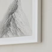 "Mt. Winterfell" - Art Print in Mountain Silver by jinseikou - Frame Close-up