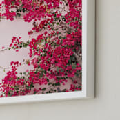 "Bright Bougainvillea" - Art Print in Bright Pink by The One With Wanderlust - Frame Close-up