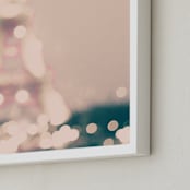 "Glittery & Romantic" - Art Print in Dusty Pink by Caroline Mint - Frame Close-up