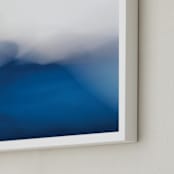 "Mirage" - Art Print in Navy by Karen Kardatzke - Frame Close-up