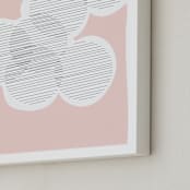 "Circle of Friends" - Art Print in Cotton Candy by Kisco Print Shop - Frame Close-up