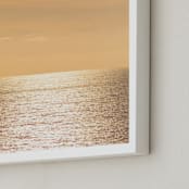 "The Golden Hour" - Art Print in Golden Yellow by Lisa Sundin - Frame Close-up