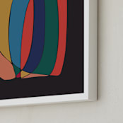 "Fragments" - Art Print in Chalkboard by Romina Gadler - Frame Close-up