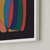 "Fragments" - Art Print in Chalkboard by Romina Gadler - Frame Close-up