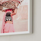 "Strong Women" - Art Print in Blush by LindseyErin - Frame Close-up