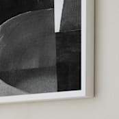 "Construct 32" - Art Print in Black & White by Ashleigh Ninos - Frame Close-up