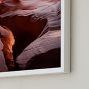 "Sandstone and Light" - Art Print in Terracotta by Eric Clegg - Frame Close-up