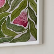 "Seeking balance" - Art Print in Forest Green by Rushmi - Frame Close-up