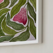 "Seeking balance" - Art Print in Forest Green by Rushmi - Frame Close-up